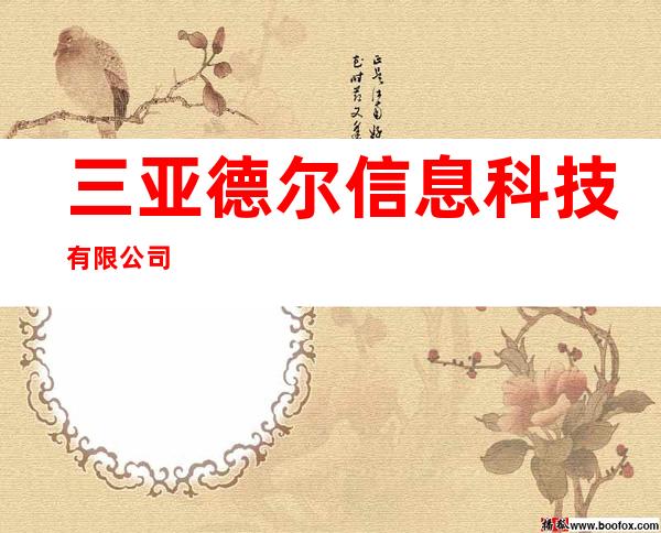 三亚德尔信息科技有限公司