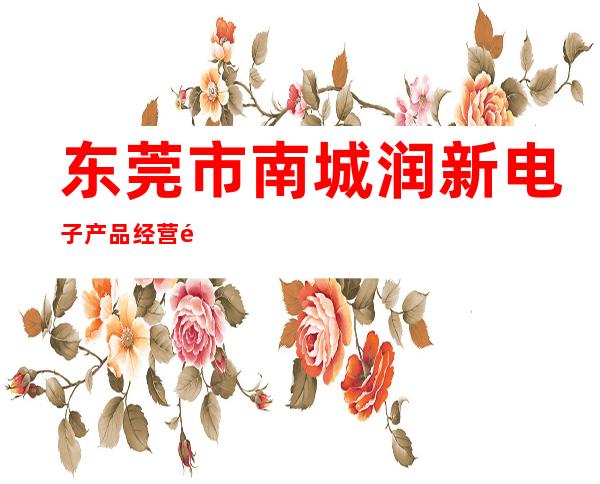 东莞市南城润新电子产品经营部