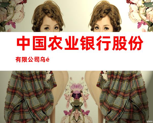 中国农业银行股份有限公司乌鲁木齐新医东路支行