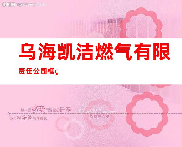 乌海凯洁燃气有限责任公司棋盘井工业园区加气站
