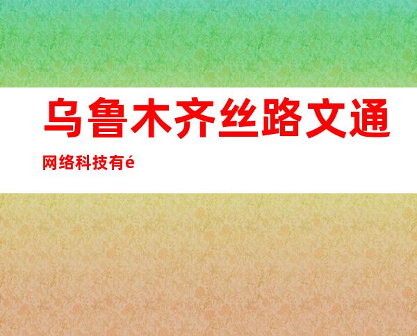 乌鲁木齐丝路文通网络科技有限公司