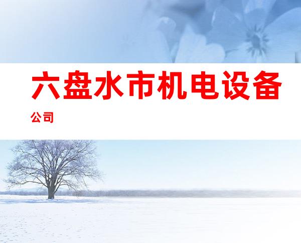 六盘水市机电设备公司
