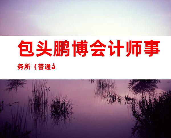 包头鹏博会计师事务所(普通合伙)
