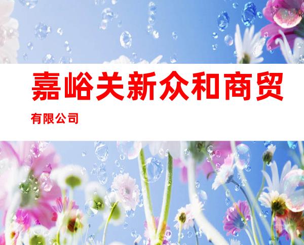 嘉峪关新众和商贸有限公司