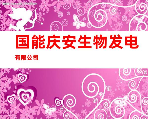 国能庆安生物发电有限公司