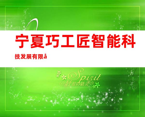 宁夏巧工匠智能科技发展有限公司