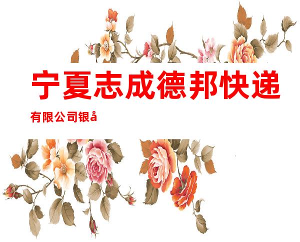 宁夏志成德邦快递有限公司银川北京中路分公司