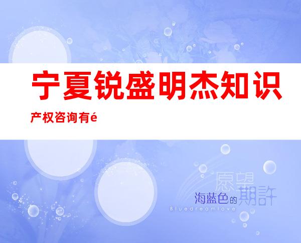 宁夏锐盛明杰知识产权咨询有限公司