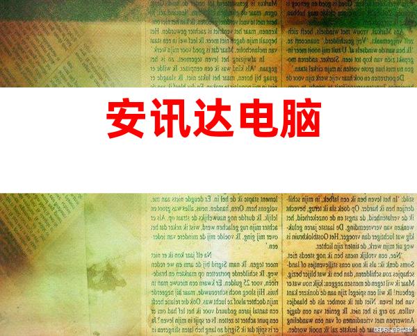 安讯达电脑