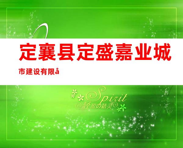定襄县定盛嘉业城市建设有限公司