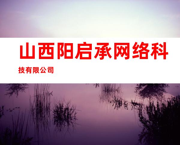 山西阳启承网络科技有限公司