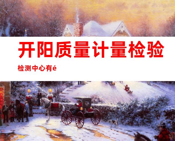 开阳质量计量检验检测中心有限责任公司