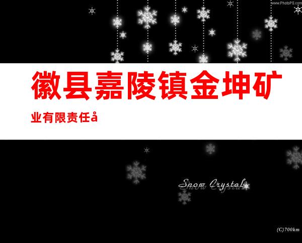 徽县嘉陵镇金坤矿业有限责任公司