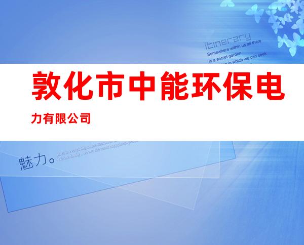 敦化市中能环保电力有限公司