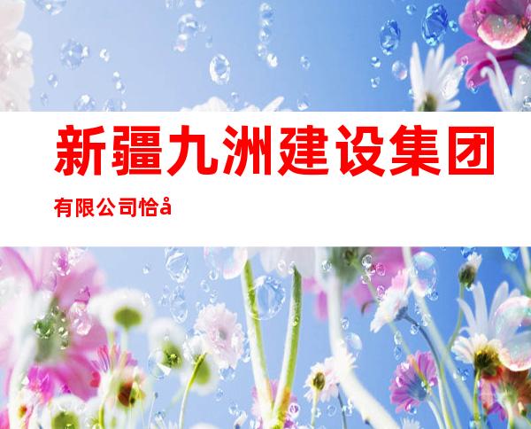 新疆九洲建设集团有限公司恰尔巴格分公司
