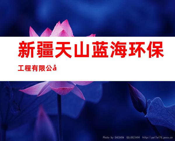 新疆天山蓝海环保工程有限公司