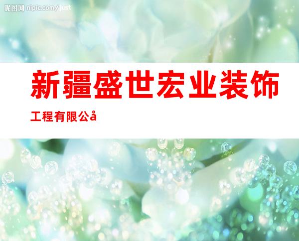 新疆盛世宏业装饰工程有限公司