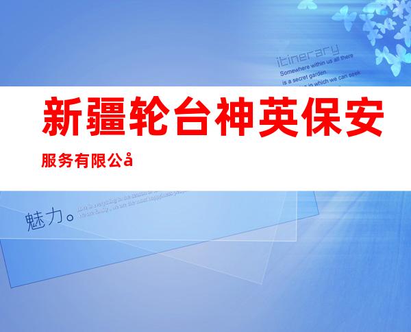 新疆轮台神英保安服务有限公司