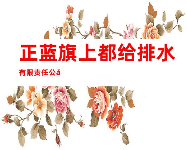 正蓝旗上都给排水有限责任公司