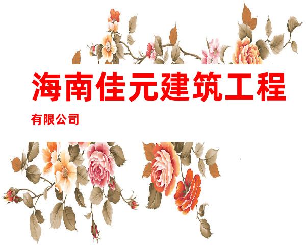 海南佳元建筑工程有限公司