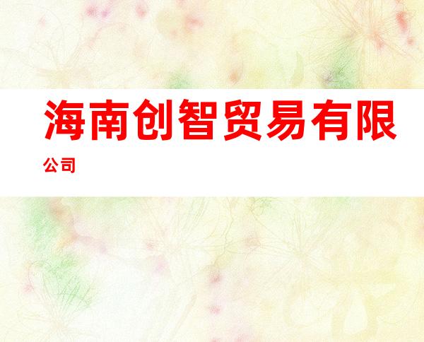 海南创智贸易有限公司
