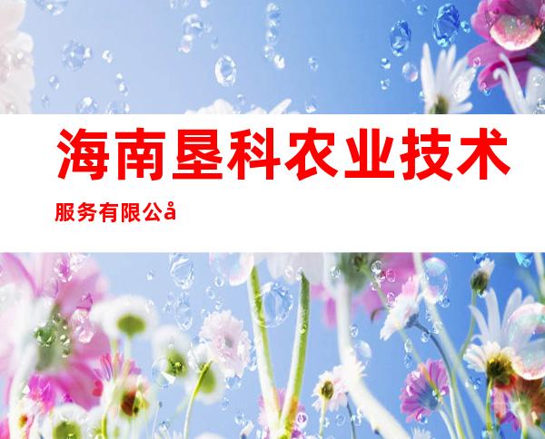 海南垦科农业技术服务有限公司