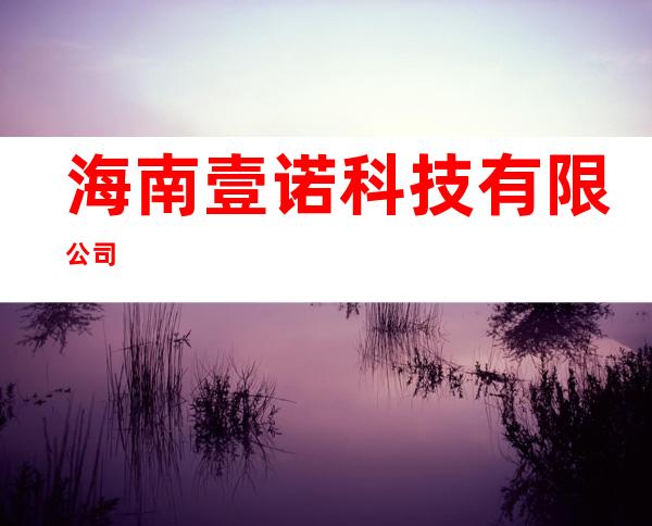 海南壹诺科技有限公司