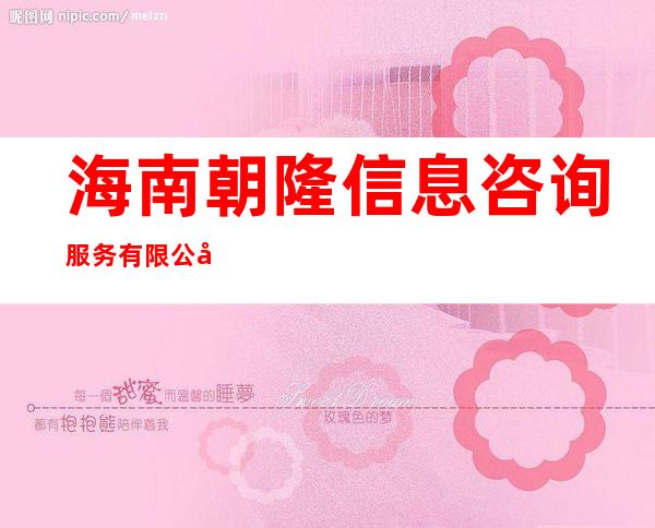 海南朝隆信息咨询服务有限公司