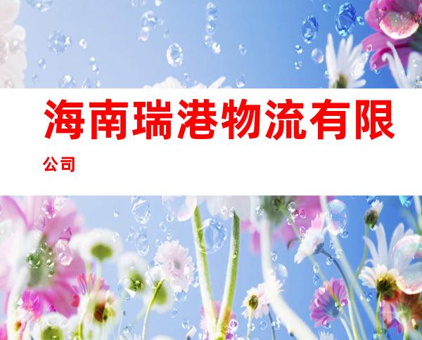 海南瑞港物流有限公司
