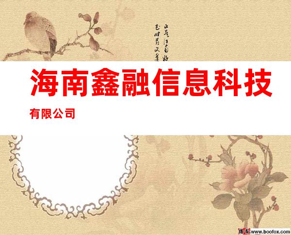 海南鑫融信息科技有限公司