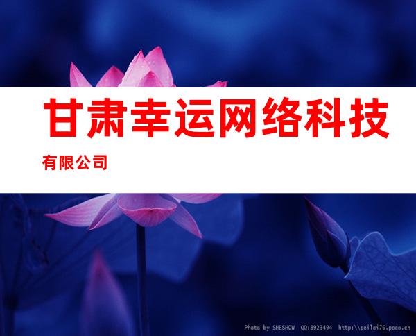 甘肃幸运网络科技有限公司