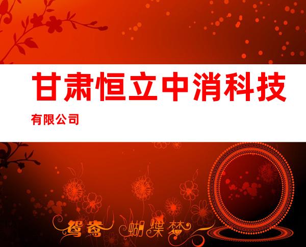 甘肃恒立中消科技有限公司
