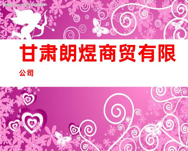 甘肃朗煜商贸有限公司