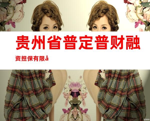 贵州省普定普财融资担保有限公司
