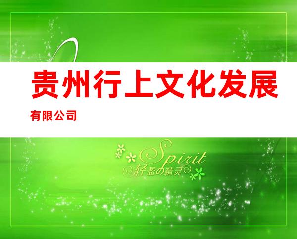 贵州行上文化发展有限公司