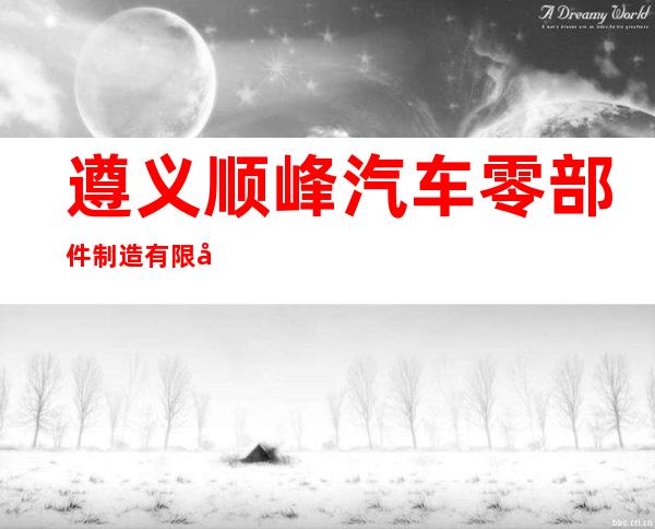 遵义顺峰汽车零部件制造有限公司