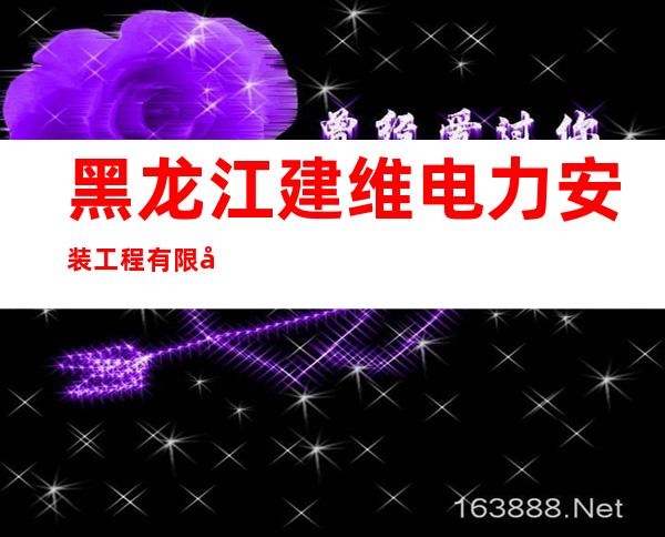 黑龙江建维电力安装工程有限公司